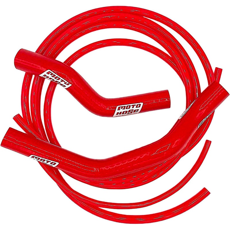 MOTO HOSE SILICONE HOSE KIT RED 24-24R