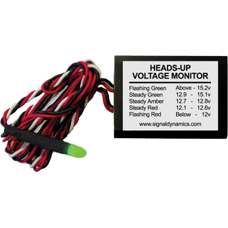 SDC HEADS-UP VOLTAGE MONITOR 2-1/4X1-5/8-5/8" 1050