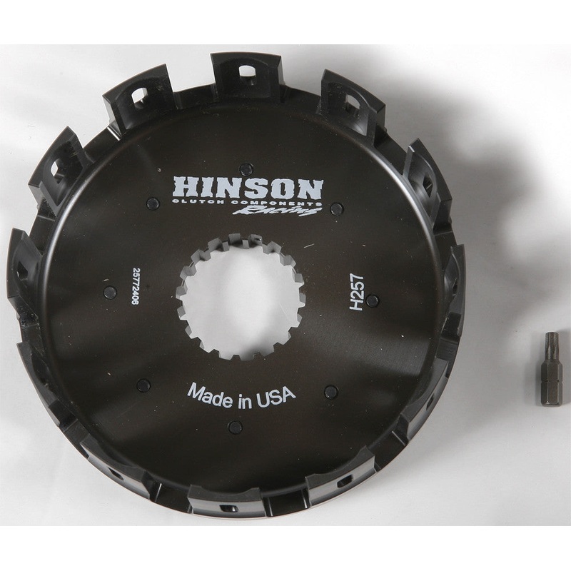 HINSON BILLET CLUTCH BASKET SUZ/KAW H257