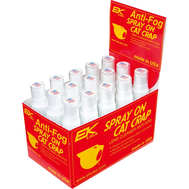 CAT CRAP ANTI-FOG LENS CLEANER SPRAY ON 1OZ 15/PK DISPLAY 10851