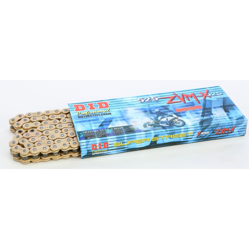 D.I.D SUPER STREET 525ZVMXG-100L X-RING CHAIN GOLD 525ZVMXG100Z