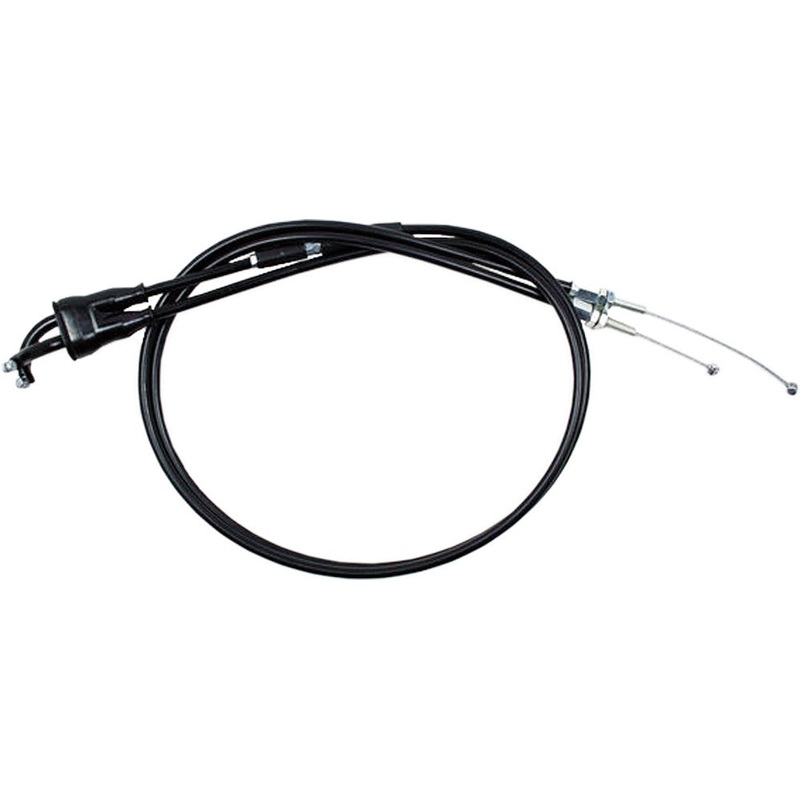 MOTION PRO BLACK VINYL THROTTLE PUSH-PULL CABLE SET 04-0196
