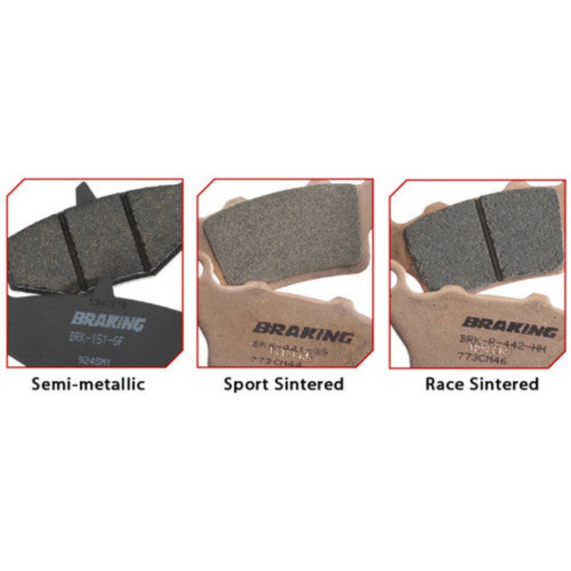 BRAKING BRAKE PAD SET SEMI-METALLIC 696SM1