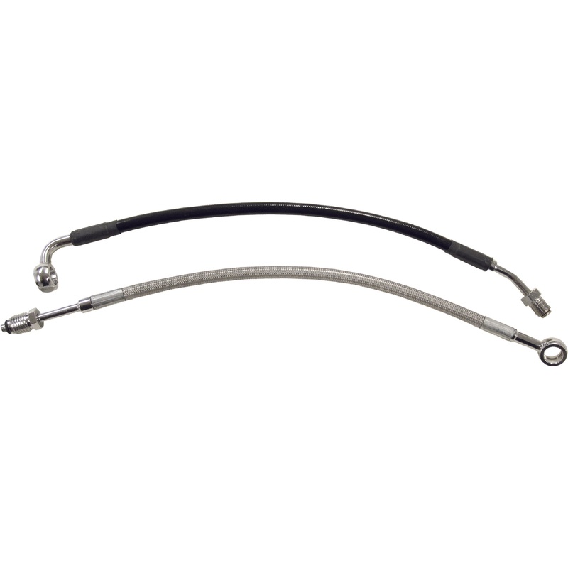 GOODRIDGE HYDRAULIC CLUTCH LINE BLK/CHR 15-16 FLTRX/S HD0133-1CCH/BK