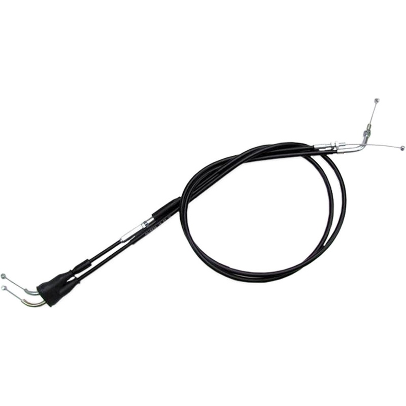MOTION PRO BLACK VINYL THROTTLE PUSH-PULL CABLE SET 04-0234