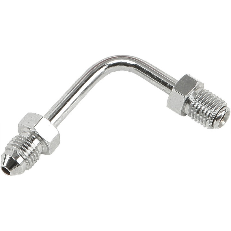 GOODRIDGE JIC TO -3 TUBE ADAPTER 90 DEGREE SHORT CHROME 3/8" P690-03CH