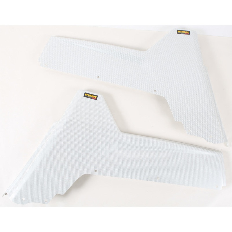 MAIER REAR FENDERS WHT CARBON RZR 19475-31