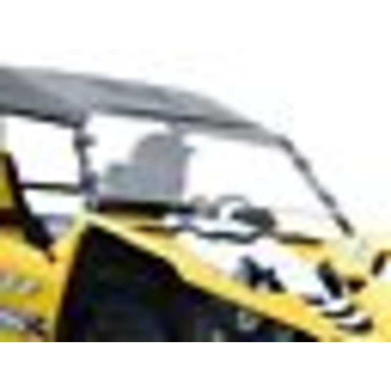 SuperATV Heavy Duty Scratch Resistant Full Windshield for Yamaha YXZ (2016-2018)