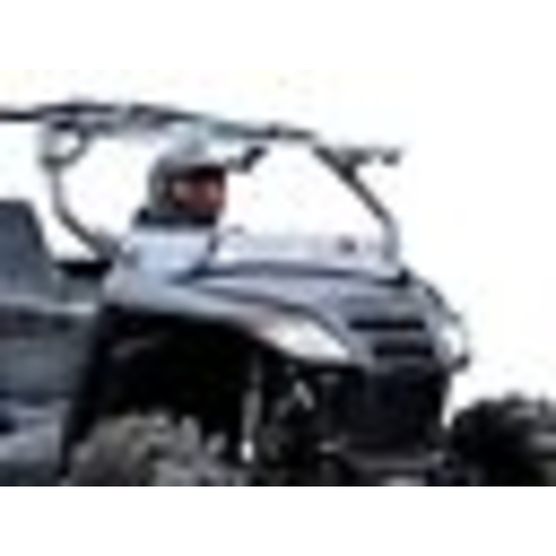 SuperATV Scratch Resistant Flip Windshield for Arctic Cat Wildcat Trail Sport