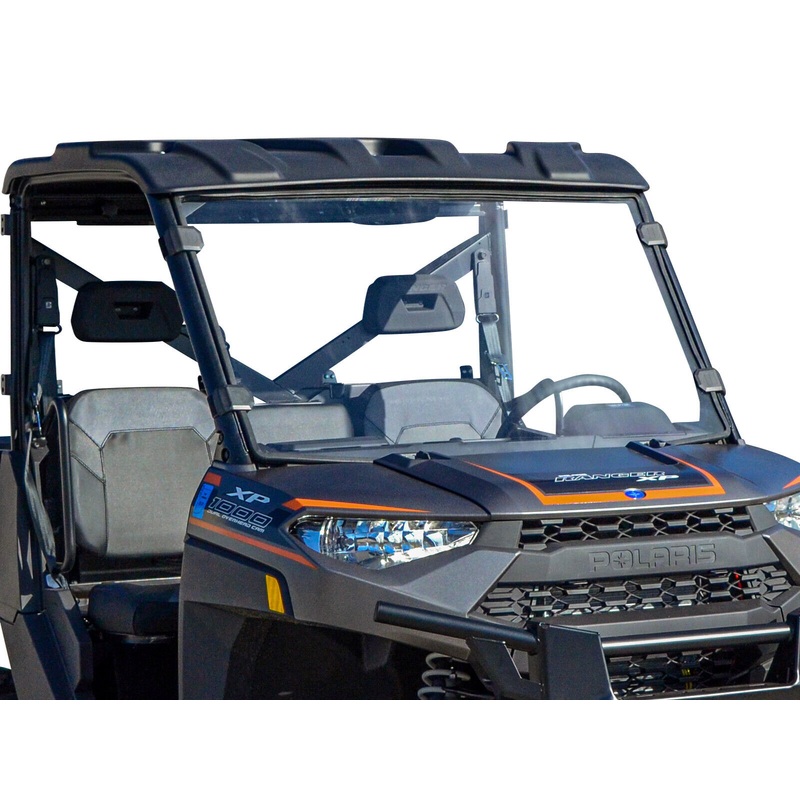 SuperATV Scratch Resistant Full Windshield for Polaris Ranger 1000 Diesel