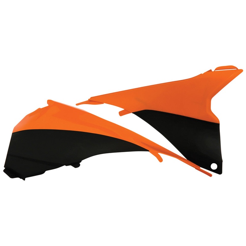 ACERBIS AIRBOX COVER BLACK/FLUORESCENT ORANGE 2314294617