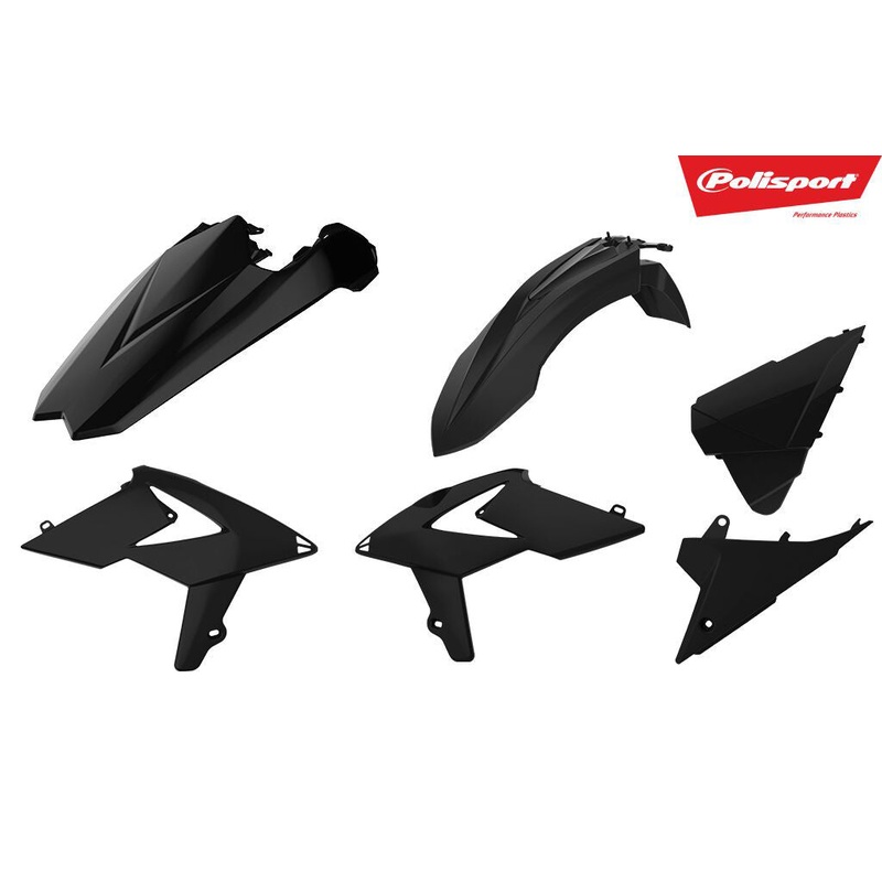 POLISPORT PLASTIC BODY KIT BLACK 90777