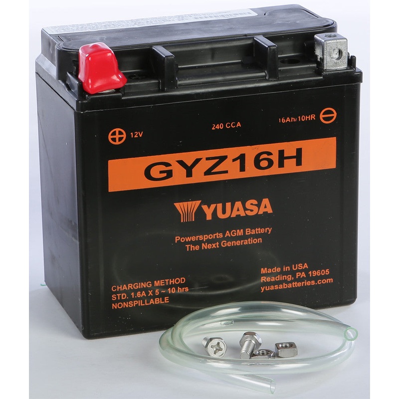 YUASA BATTERY GYZ16H SEALED FACTORY ACTIVATED YUAM716GH