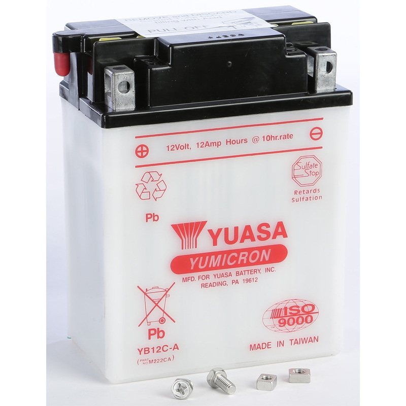 YUASA BATTERY YB12C-A CONVENTIONAL YUAM222CA