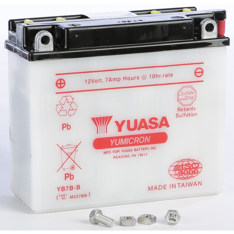 YUASA BATTERY YB7B-B CONVENTIONAL YUAM227BB