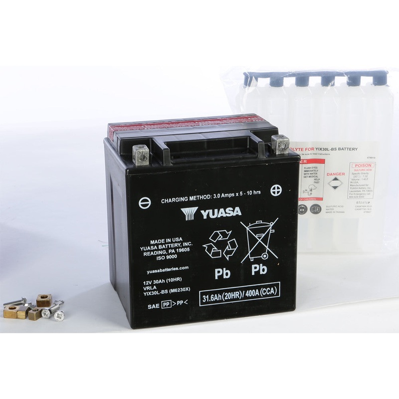 YUASA BATTERY YIX30L-BS MAINTENANCE FREE YUAM6230X
