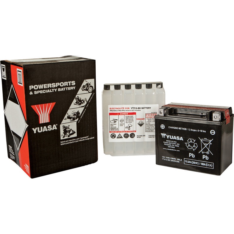 YUASA BATTERY YTX12-BS MAINTENANCE FREE YUAM3RH2S (PLT-144)