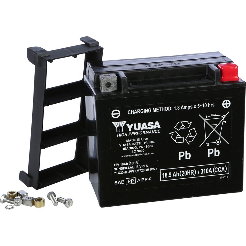 YUASA BATTERY YTX20HL-PW SEALED FACTORY ACTIVATED YUAM720BH-PW
