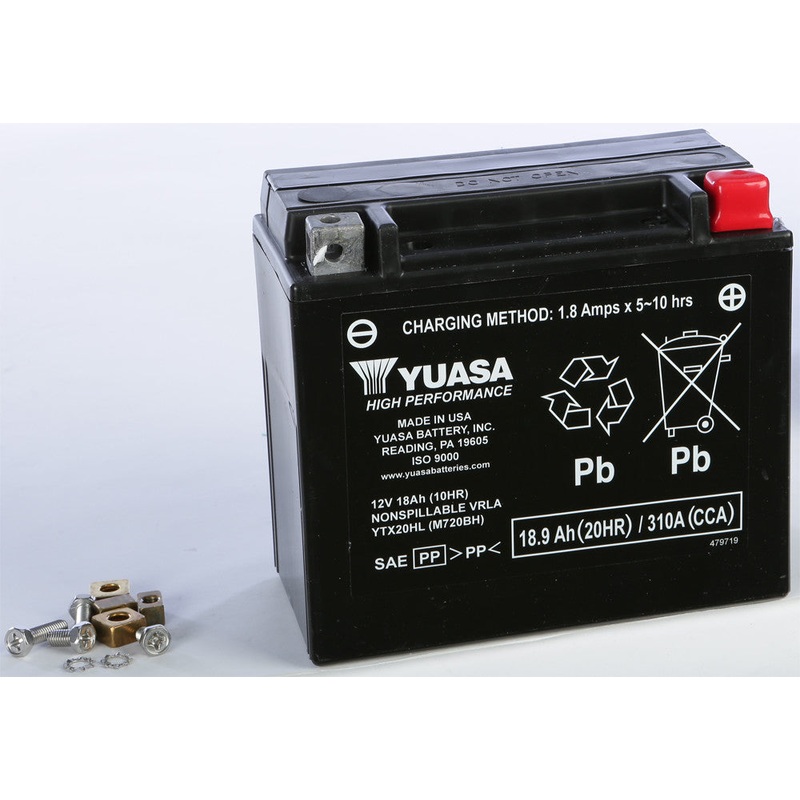 YUASA BATTERY YTX20HL SEALED FACTORY ACTIVATED YUAM720BH