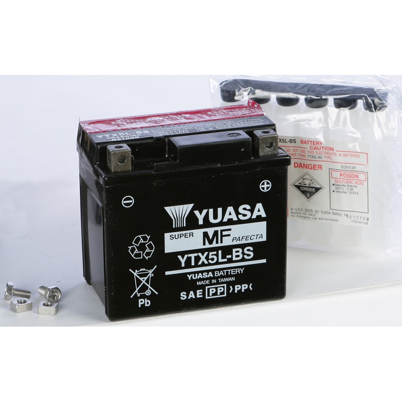 YUASA BATTERY YTX5L-BS MAINTENANCE FREE YUAM32X5B (PLT-270)