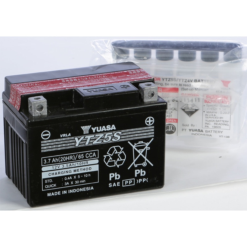 YUASA BATTERY YTZ5S-BS MAINTENANCE FREE YUAM62TZ5
