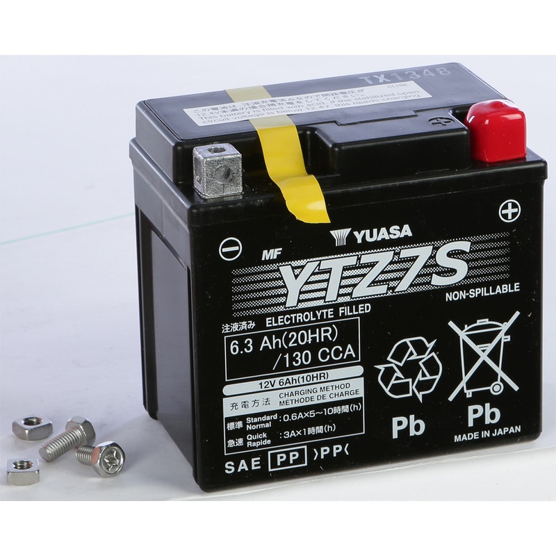 YUASA BATTERY YTZ7S SEALED FACTORY ACTIVATED YUAM727ZS