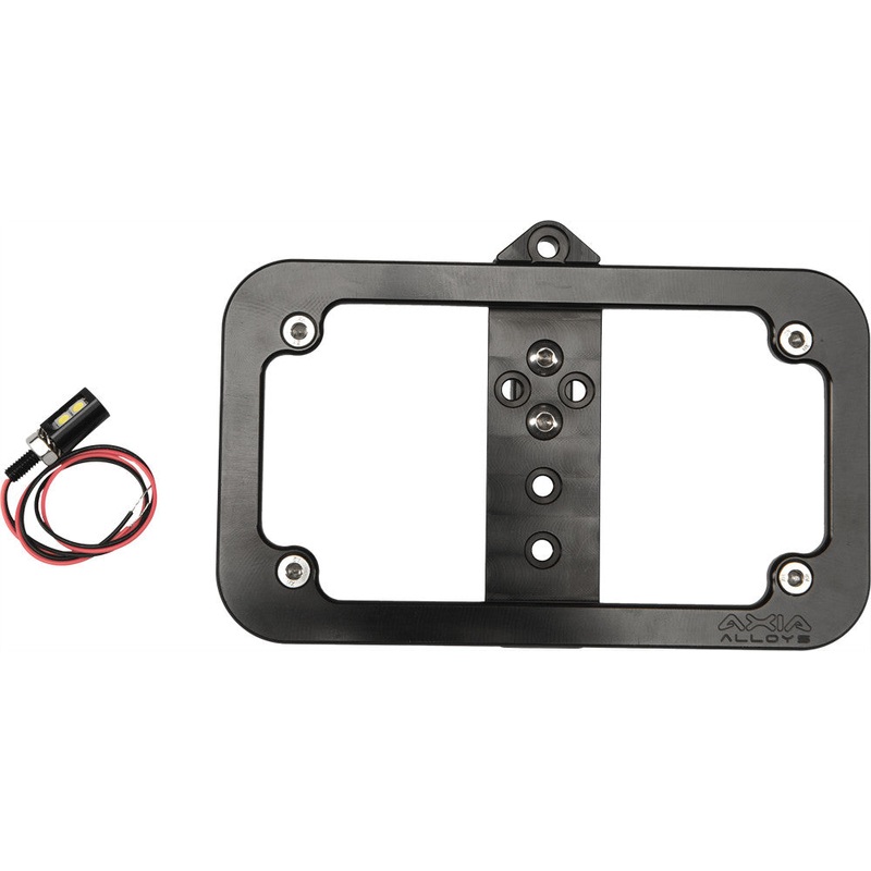 AXIA LIGHTED LICENSE PLATE FRAME BOLT-ON MODBOLP-BK