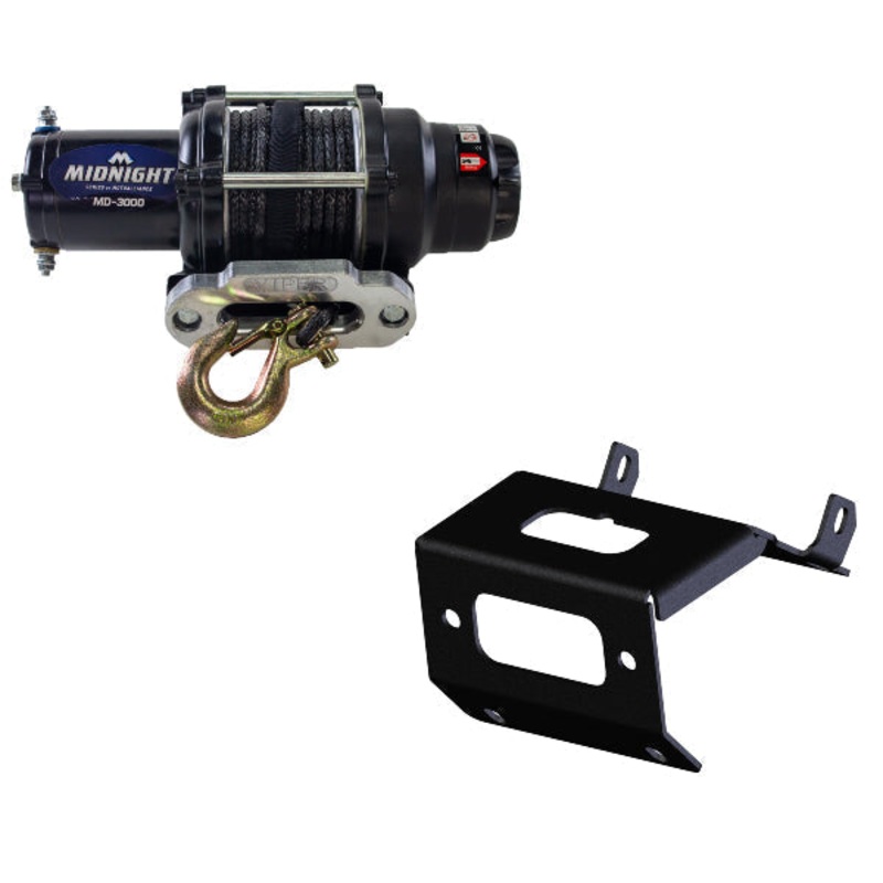 3000LB Viper Midnight Synthetic Rope Winch Kit For The Honda Foreman Rubicon TRX500 FM**