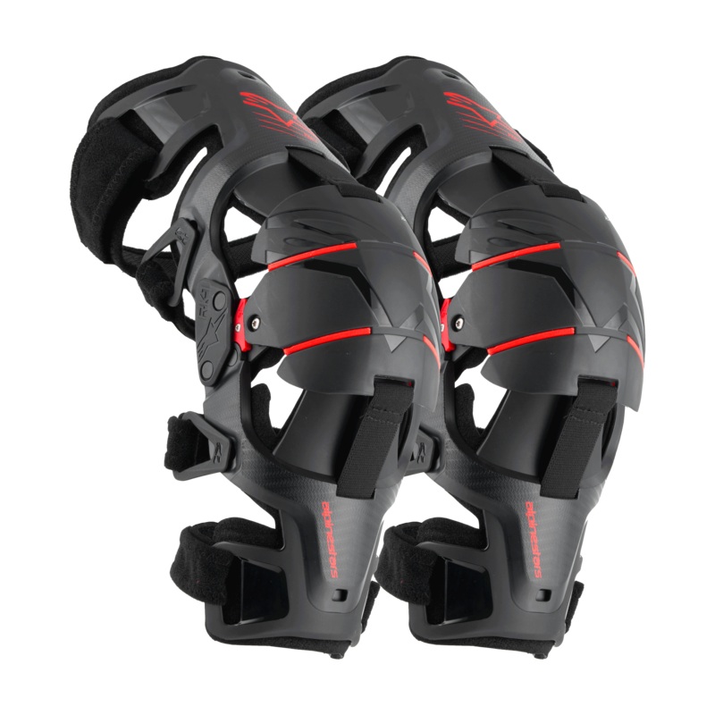 Alpinestars RK-1 Plasma Knee Braces - Black/Red