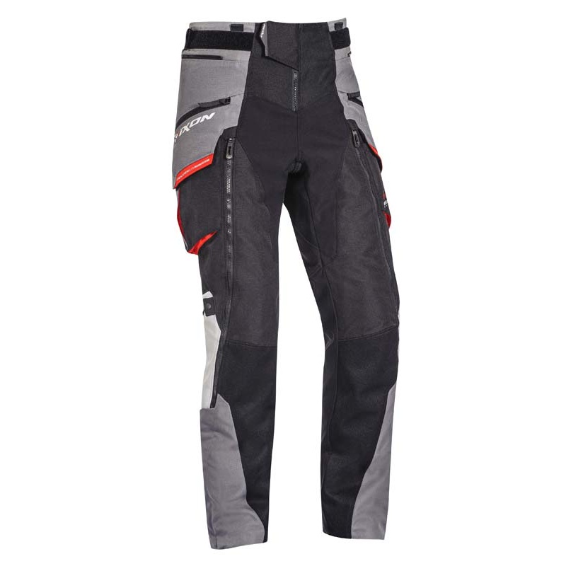 Ixon Ragnar Textile Pants - Black/Grey/Red