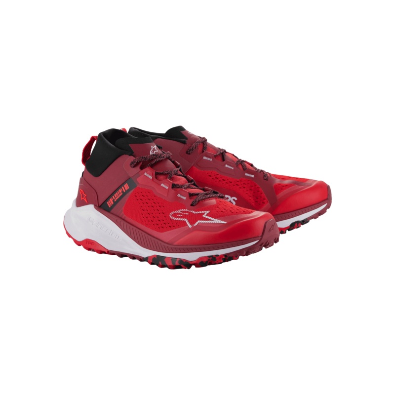 Alpinestars Meta XR V2 Shoes - Bright Red Dark Red White