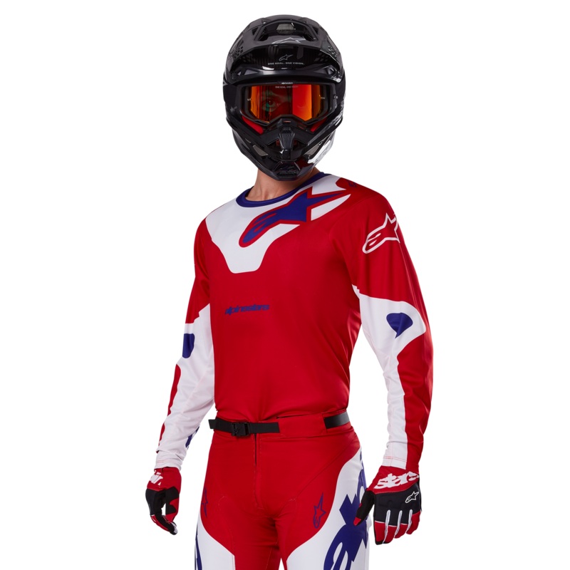 Alpinestars 2025 Racer Veil Jersey - Bright Red White