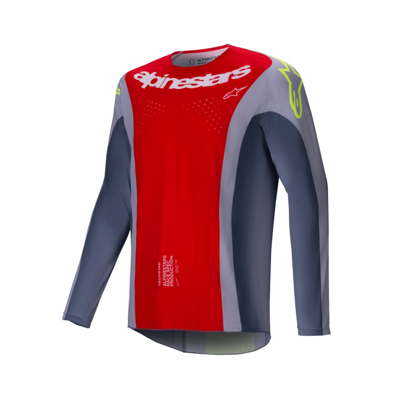 Alpinestars 2025 Techstar Melt Jersey - Bright Red Gray