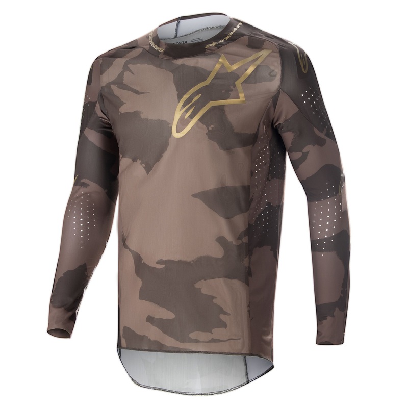 Alpinestars Supertech Squad 23 Le Jersey - Dark Brown Kargaroo Gold