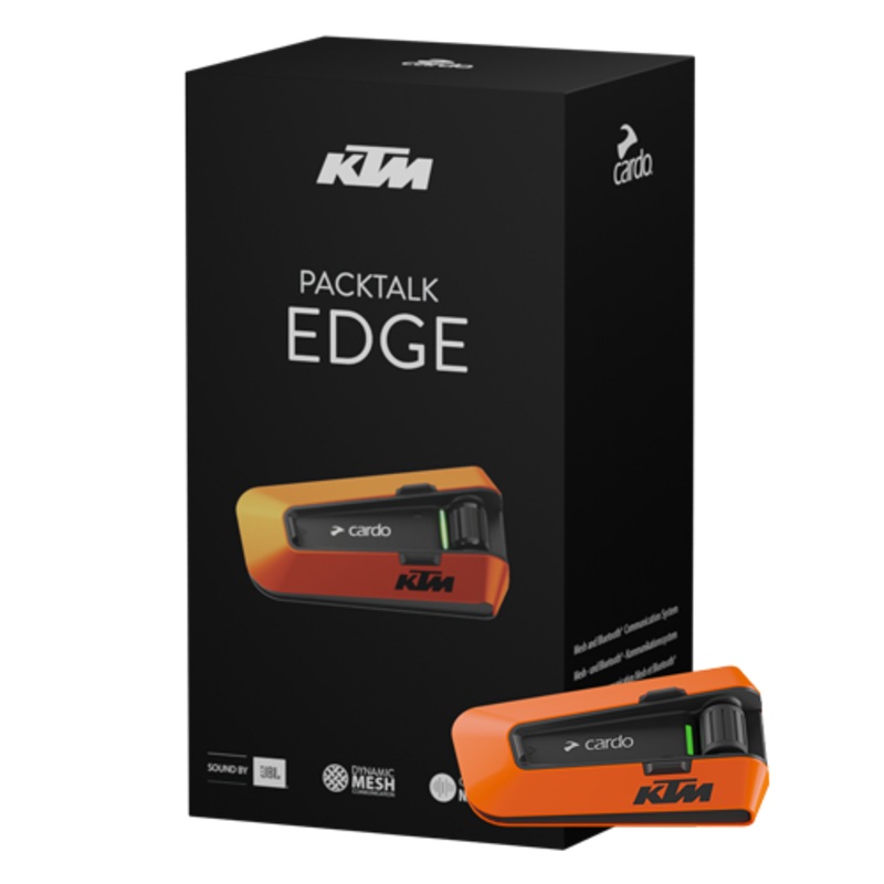 Cardo PACKTALK EDGE KTM Edition (JBL Audio) Bluetooth Intercom