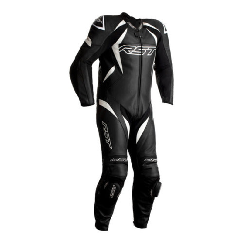 RST Tractech Evo 4 Black and White One Piece Leather Suit