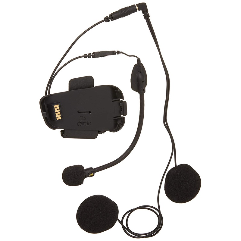 Scala Rider Cardo Audio/Microphone Kit W/Hybrid & Corded Microphone For Packtalk/Smart Pack