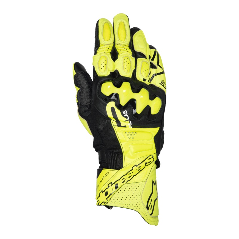 Alpinestars Gp Plus R V3 Leather Gloves - Fluro-Yellow/Black
