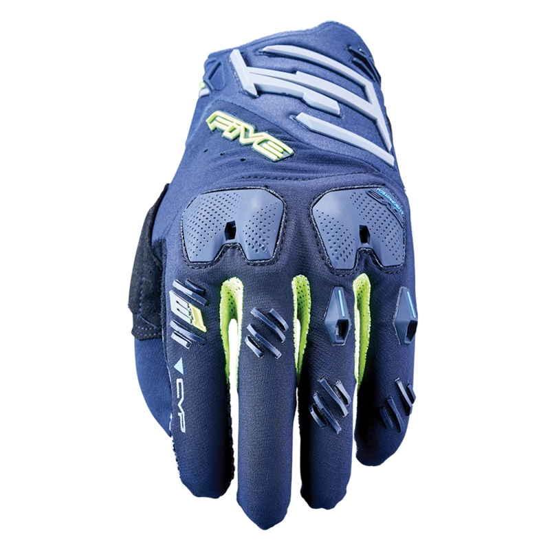 Five E1 Enduro Gloves - Navy/Fluro