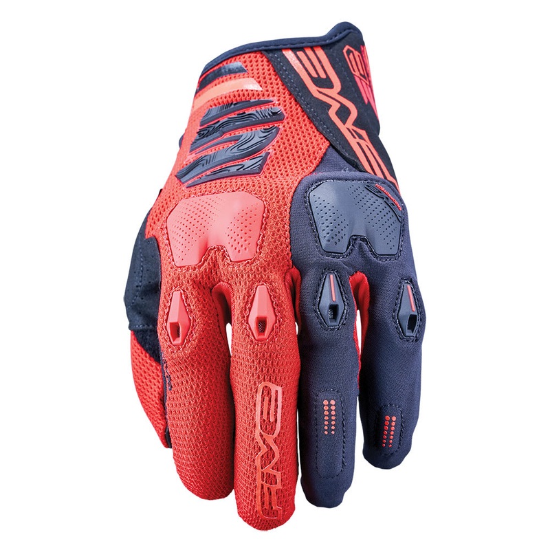 Five E2 Enduro Gloves - Black/Red