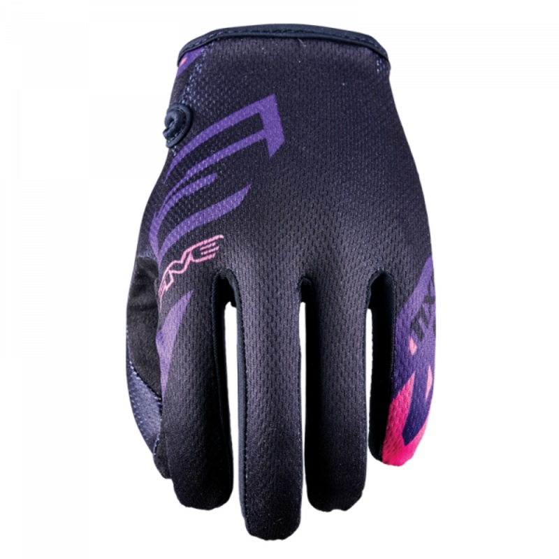 Five MXF 4 Ladies Scrub Gloves - Black/Pink
