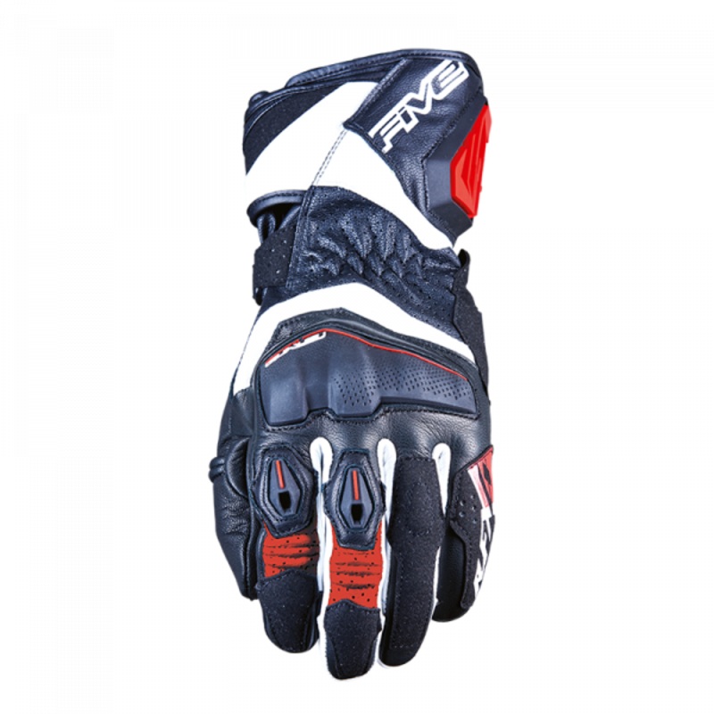 Five RFX-4 EVO Racing Gloves - Black/White/Red