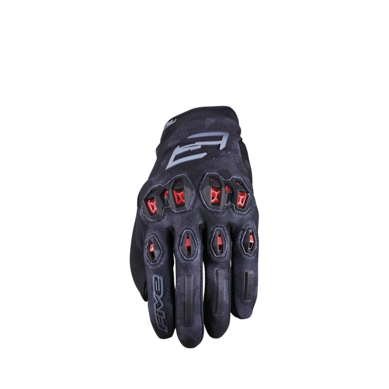 Five Stunt Evo 2 Gloves - Camo Black/Red