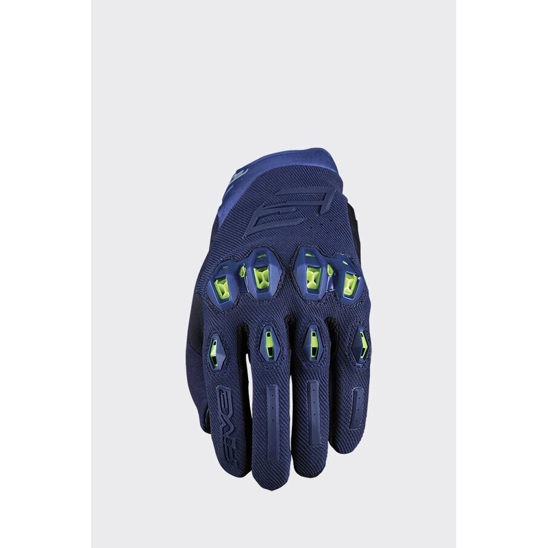 Five Stunt Evo 2 Gloves - Night Blue/Yellow