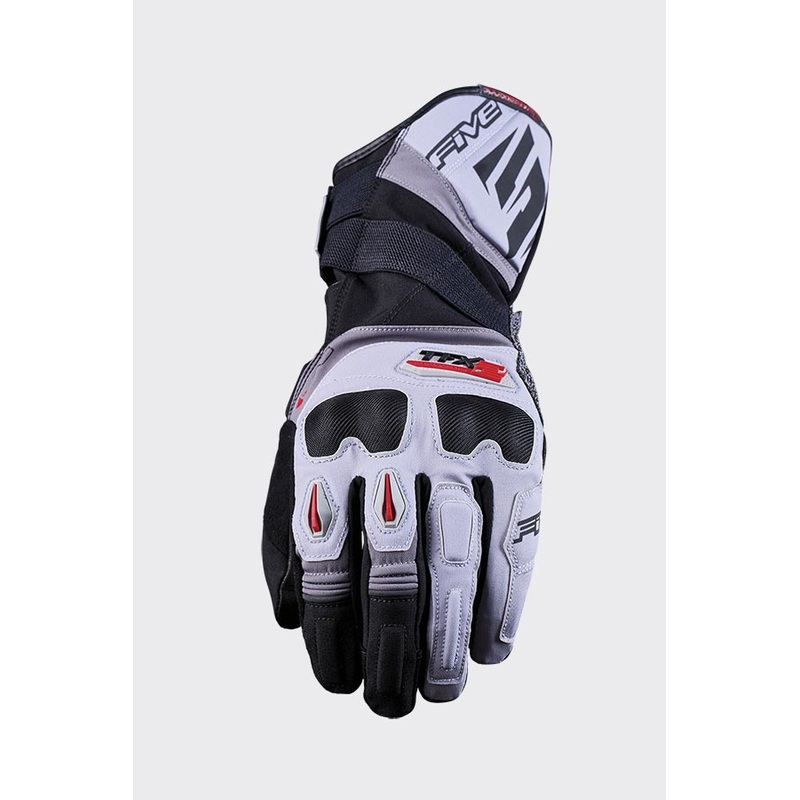 Five Tfx-2 Waterproof Gloves - Grey/Grey/Red