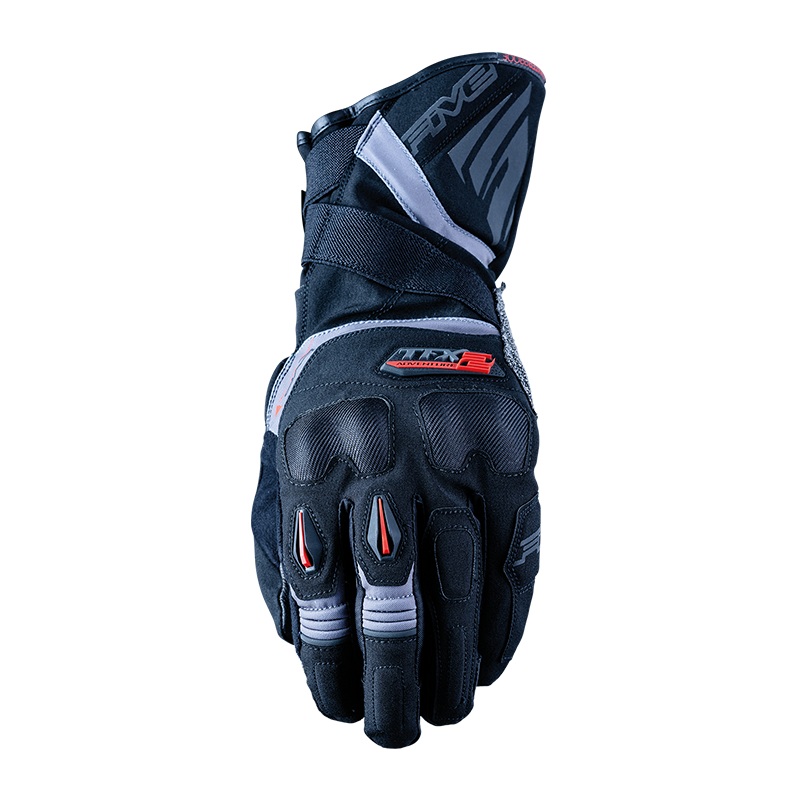 Five TFX-2 Waterproof Motorcycle Gloves - Black/Grey