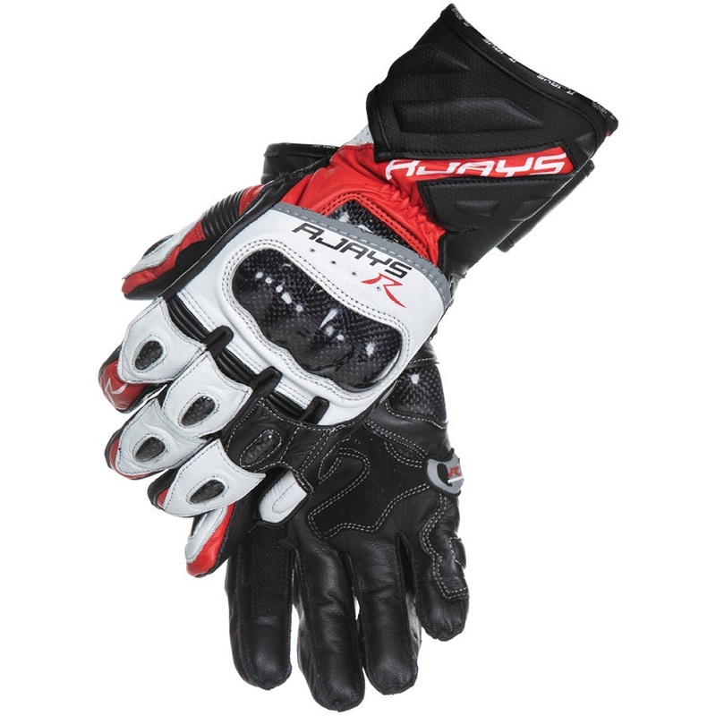 Rjays Men's Long Cobra 2 Carbon Gloves - Red/White/Black