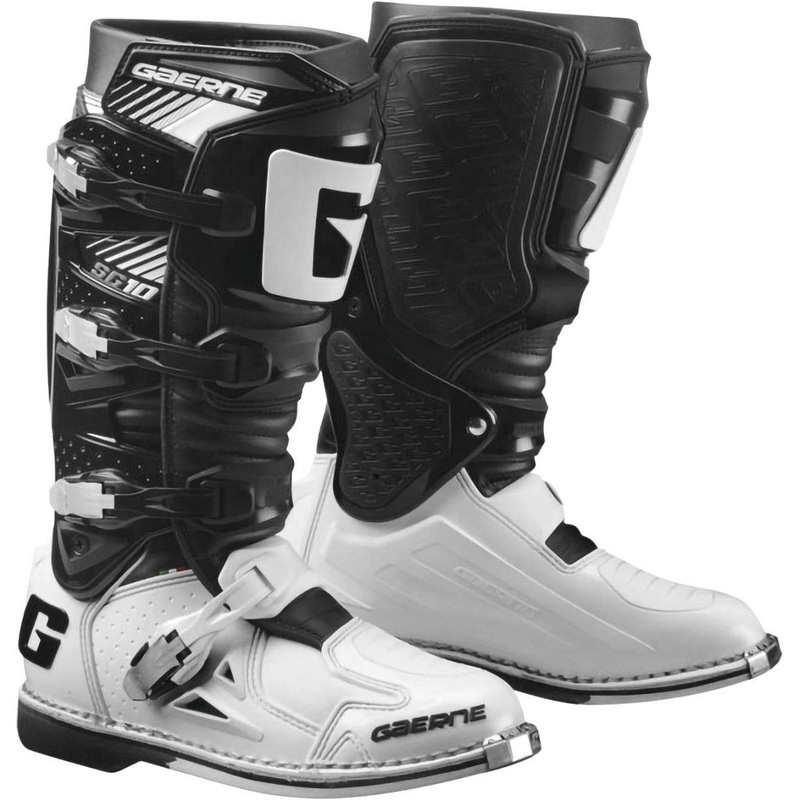 Gaerne SG-10 Motorcycle Riding Boots - Black/White
