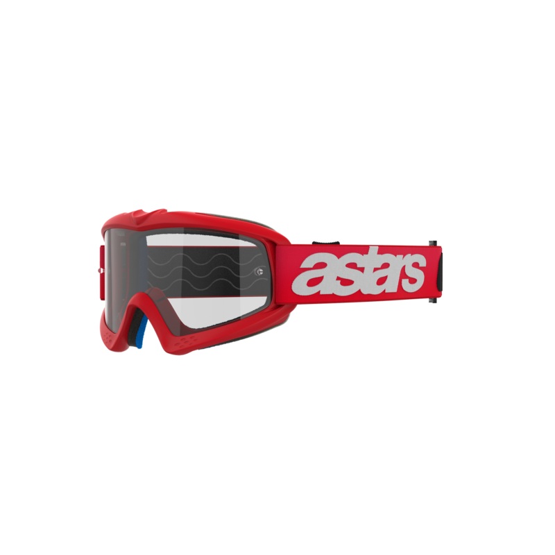 Alpinestars Vision Youth Blaze Goggle With Clear Lens - Red