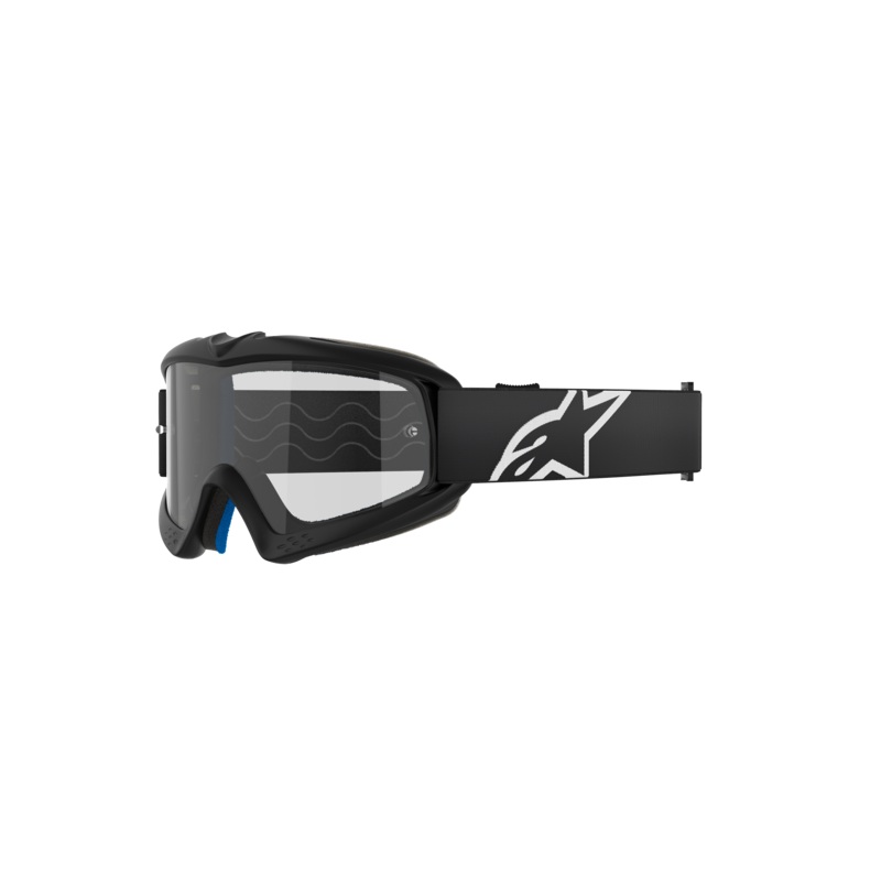 Alpinestars Vision Youth Corp Goggle With Clear Lens - Black
